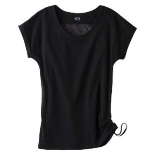 C9 by Champion Womens Yoga Layering Top With Side Tie   Black XS
