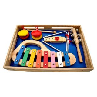 Schoenhut Piano Band in A Box, Xylophone, Jingle Stick, Triangle, Castanets,
