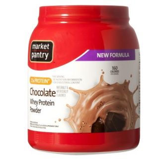 Market Pantry Chocolate Whey Protein Powder   32 oz