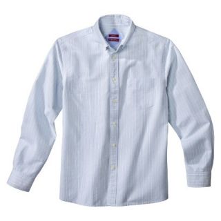 Merona Mens Tailored Fit Oxford Button Down   Frozen Blue S