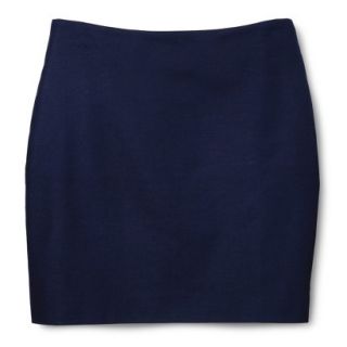 Merona Womens Woven Mini Skirt   Xavier Navy   12