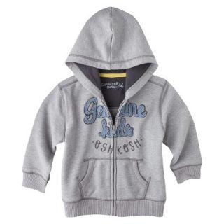Genuine Kids from OshKosh Infant Toddler Boys ZipUp Sweatshirt   Grey 2T