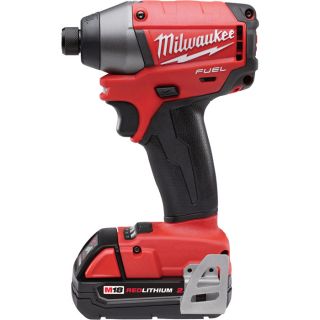 Milwaukee M18 FUEL 1/4 Inch Hex Impact Wrench   With 2.0Ah Compact Batteries,