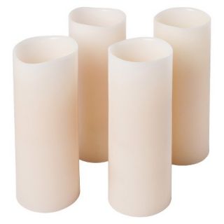 Wax Melted Edge Flameless LED Battery Operated Pillar Candle with Timer Feature