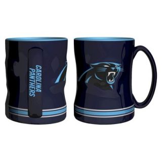 Boelter Brands NFL 2 Pack Carolina Panthers Relief Mug   15 oz
