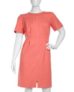 Sophia Short Sleeve Stretch Knit Dress, Womens