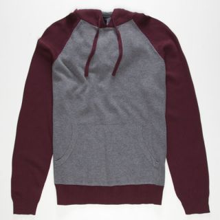Robert Mens Hooded Sweater Burgundy In Sizes Medium, Xx Large, X Large