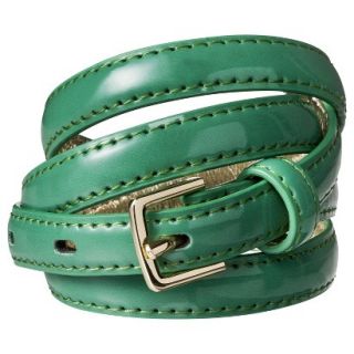 Merona Green Color Skinny Belt   M