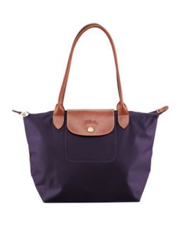 Le Pliage Small Shoulder Tote Bag, Bilberry   Longchamp