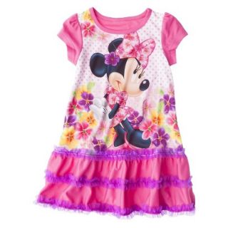 Disney Minnie Mouse Toddler Girls Nightgown   Pink 4T