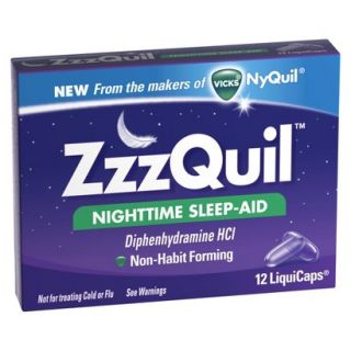 ZzzQuil Nighttime Sleep Aid   12 LiquiCaps