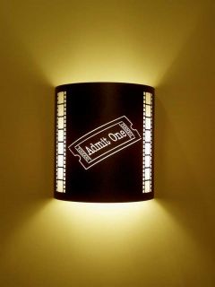 Admit One Movie Ticket Theater Sconce (with Filmstrip)