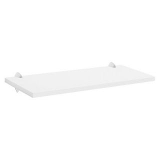 Wall Shelf White Sumo Shelf With Chrome Ara Supports   32w x 16D
