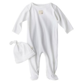 Burts Bees Baby Newborn Organic Lap Shoulder Coverall and Hat Set Ht Cloud
