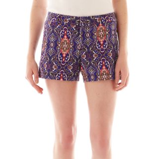 Twill Shorts, Sunset Paisley, Womens