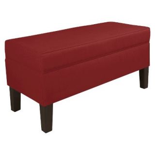 Skyline Bench Custom Upholstered Contemporary Bench 848 Linen Antique Red