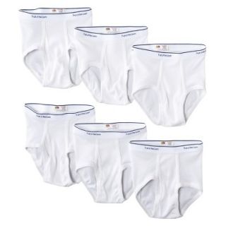 Fruit Of The Loom Boys 6 pack Briefs   White M