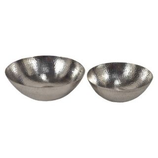 Threshold 2 Piece Hammered Bowl   Large/Small