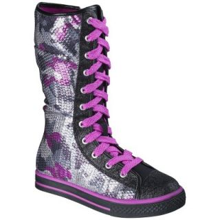 Girls Circo Gemma Sequin Fashion Boots   Purple 13