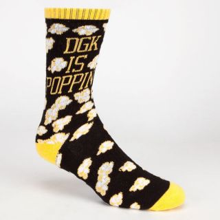 Poppin Mens Crew Socks Black Combo One Size For Men 232789149