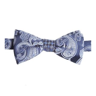 Stafford Crown and Seabrook Reversible Pre Tied Bow Tie, Navy, Mens