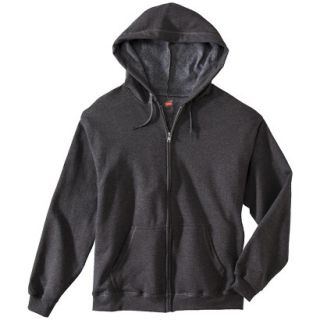 Hanes Premium Mens Fleece Zip Up Hooded Sweatshirt   Slate M