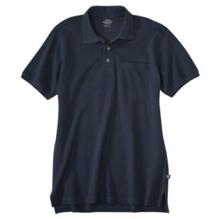 Dickies Mens Relaxed Fit Mini Pique Polo   Dark Navy XXL