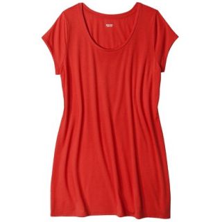 Mossimo Supply Co. Juniors Plus Size Short Sleeve Tee Shirt Dress   Coral X
