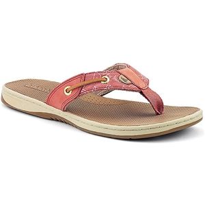 Sperry Top Sider Womens Seafish Washed Red Whale Sandals, Size 7 M   9268392