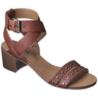 Womens Mossimo Supply Co. Kat Block Heel Sandal   Cognac 7.5