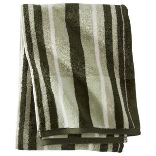 Threshold Stripe Bath Towel   Green