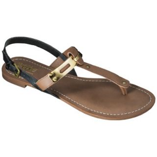 Womens Mossimo Avery T Strap Sandal   Cognac 9