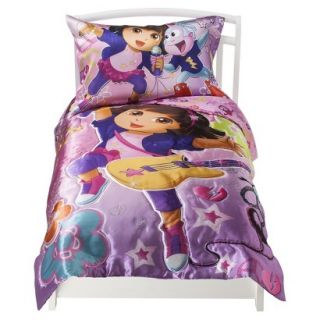 Nickelodeon Dora Rocks Satin Bed Set   Pink (Toddler)