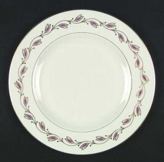 Pickard Symphony Red Dinner Plate, Fine China Dinnerware   Red/ Leaves, Gold Out
