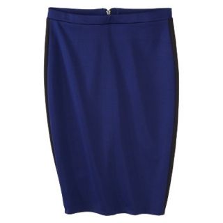 Mossimo Womens Pencil Scuba Skirt   Blue/Black XL