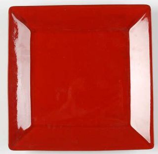 Waechtersbach Asia Red (Cherry) Square Dinner Plate, Fine China Dinnerware   Sol