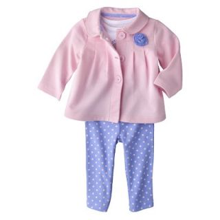 Just One YouMade by Carters Newborn Girls 3 Piece Cardigan Set   Pink/Blue 6 M