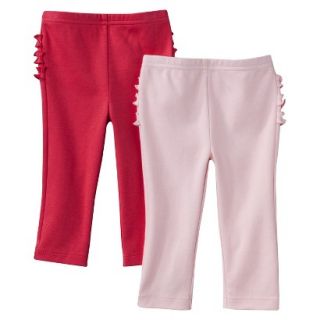Just One YouMade by Carters Newborn Girls 2 Pack Pant   Pink/Red 6 M