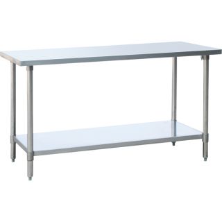 Roughneck Stainless Steel Work Table   48 Inch W x 24 Inch D x 35 Inch H