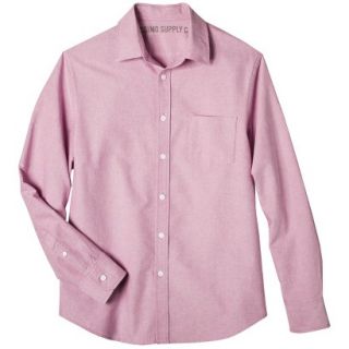 Mossimo Supply Co. Mens Long Sleeve Oxford Button Down   Santa Fe Rose S
