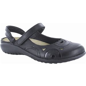 Naot Womens Rongo Jet Black Black Patent Shoes, Size 38 M   11061 N66