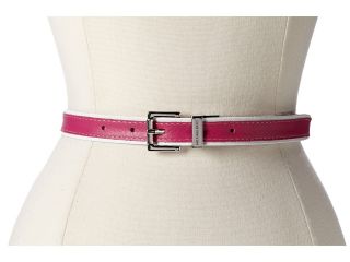 MICHAEL Michael Kors 20MM Saffiano Reversible Belt Womens Belts (Pink)