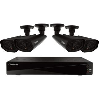Defender Pro DVR Surveillance System   4 Channel, 2 TB DVR with 4 High 