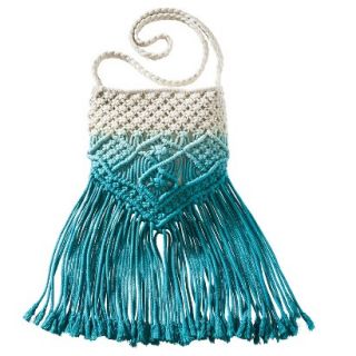 Mossimo Supply Co. Crochet Crossbody Handbag   Blue/White