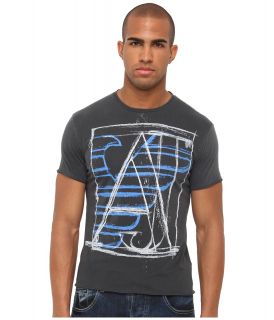 Armani Jeans Crew Neck Abstract Tee Mens T Shirt (Multi)