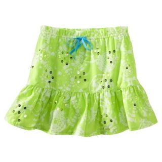 Girls Swim Cover Up Skirt   Green L