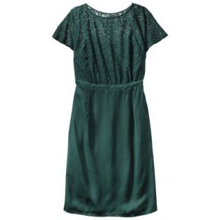 TEVOLIO Womens Plus Size Lace Bodice Dress   Seaport Green 26W