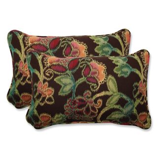 Pillow Perfect Rectangular Throw Pillow With Sunbrella Vagabond Paradise Fabric (set Of 2)