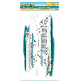 Cruise Ships Peel N Place Wall Decorations