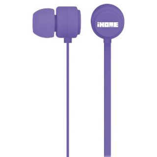 iHome Rubberized Earbuds   Purple